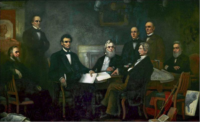 Francis B. Carpenter First Reading of the Emancipation Proclamation of President Lincoln Norge oil painting art